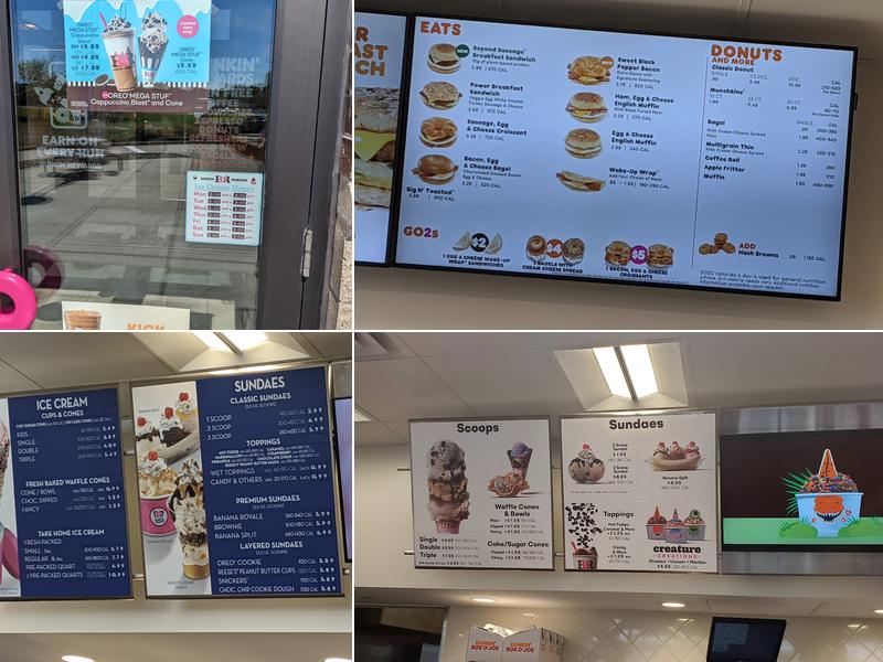 Dunkin' Menu