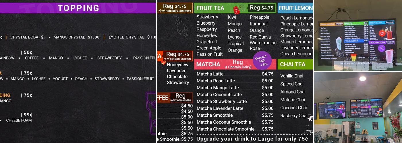 Mint Tea Menu