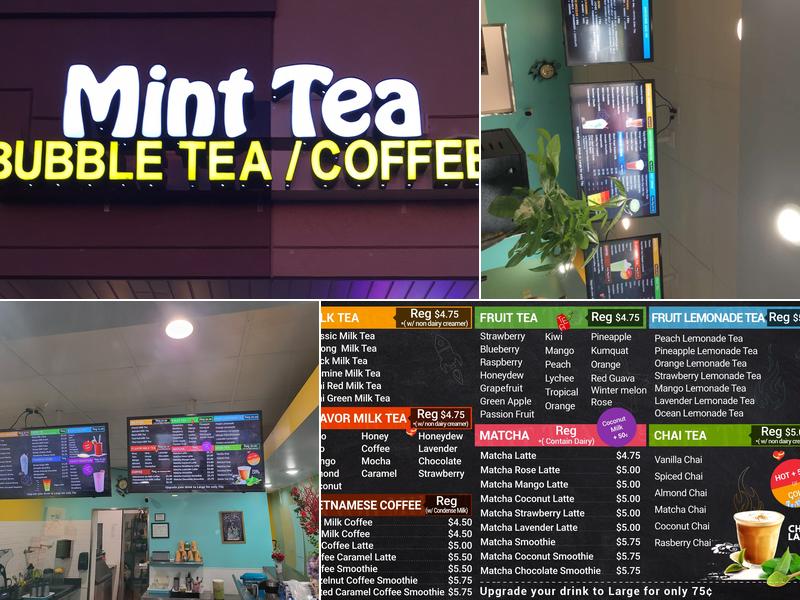 Mint Tea Menu