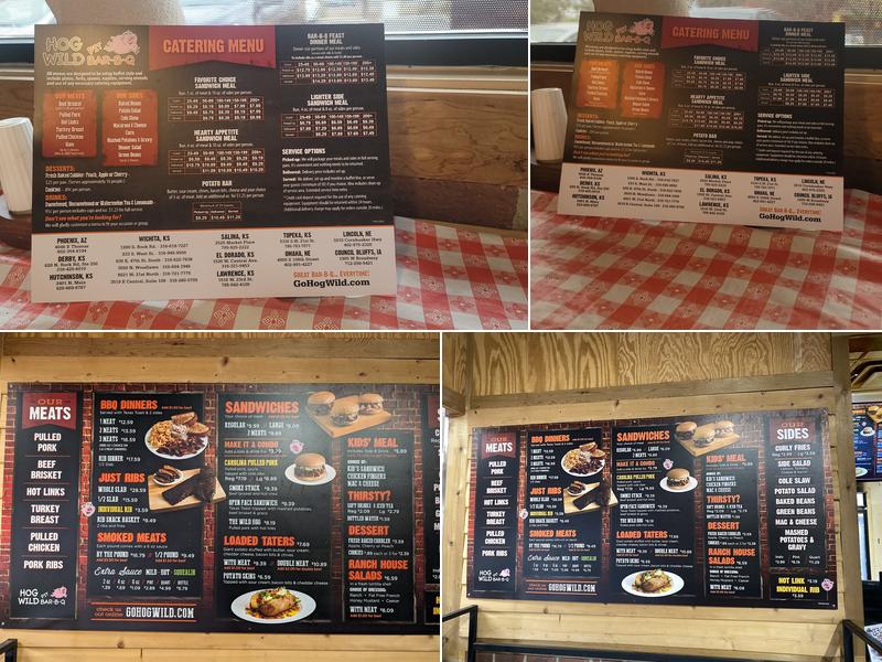 Hog Wild Pit Bar-B-Q Menu