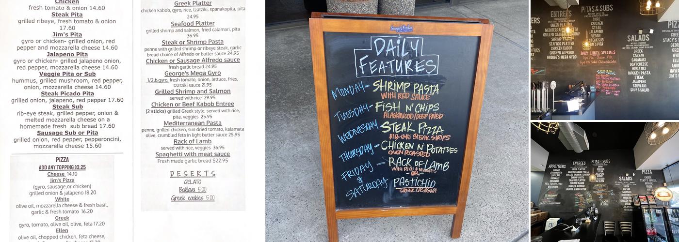 George's Kitchen Menu