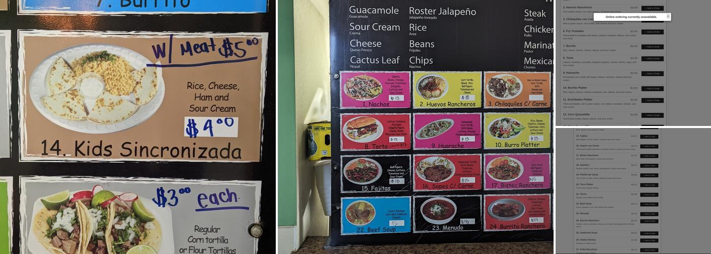 Marquez Grill Menu