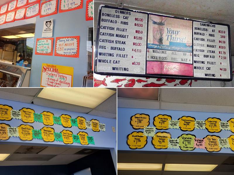 Hollywood Fish Market Menu