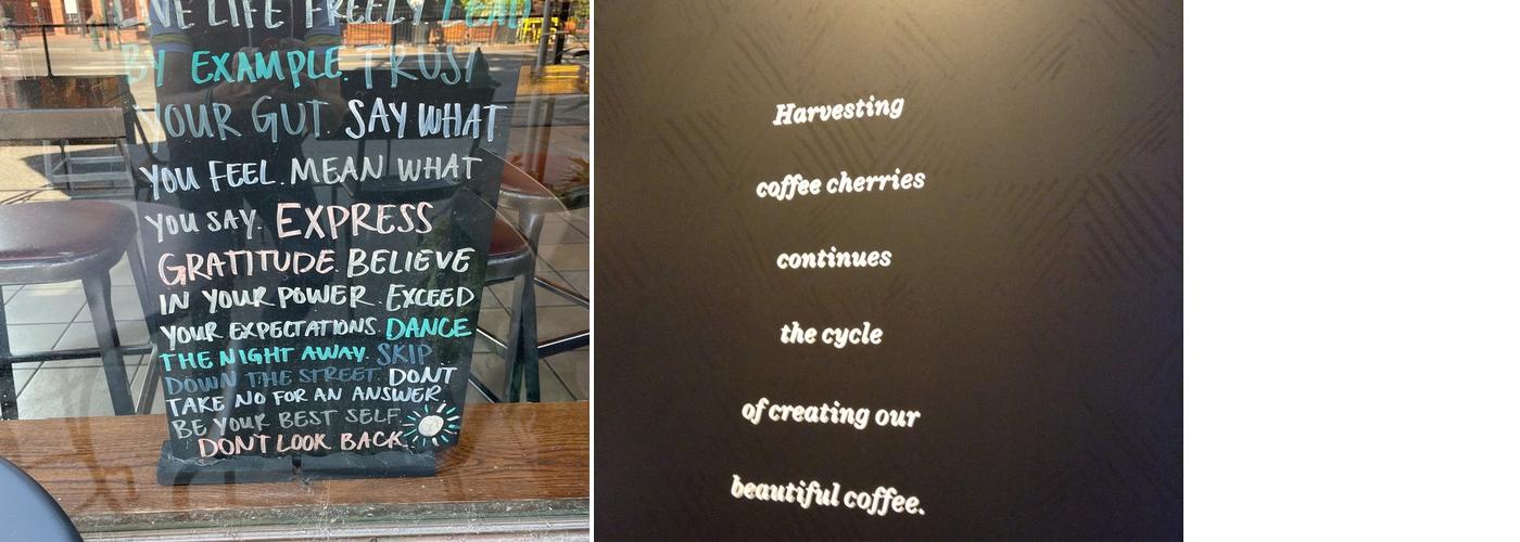 Starbucks Coffee Company Menu