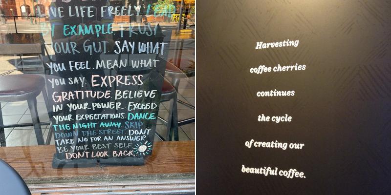 Starbucks Coffee Company Menu