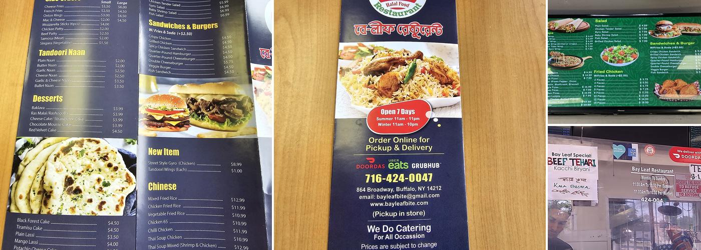 Bay Leaf Restaurant Menu