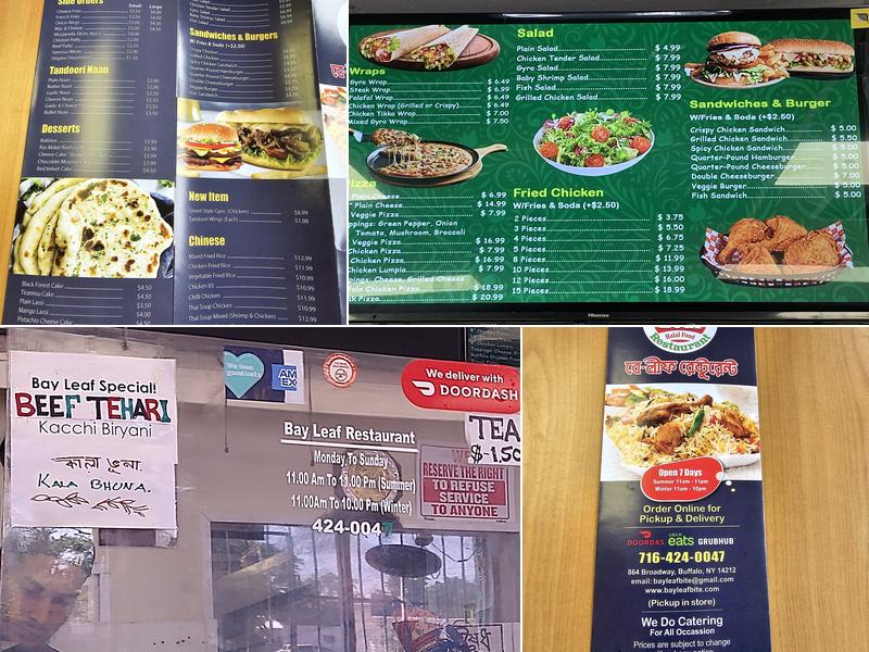 Bay Leaf Restaurant Menu