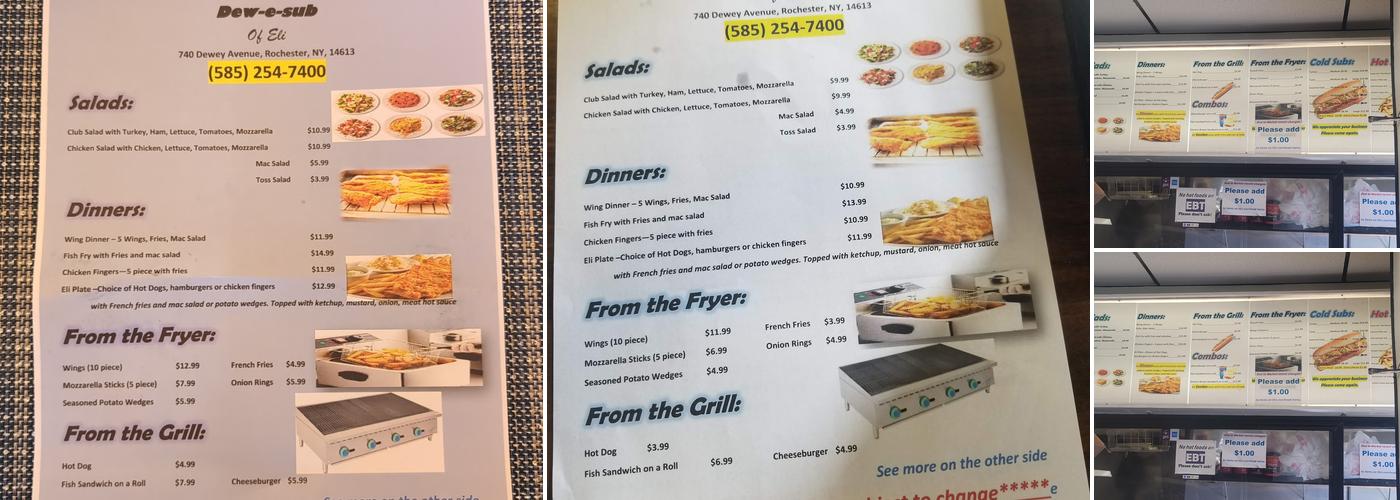 Dew E Sub Menu