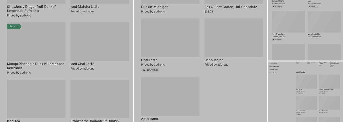 Dunkin' Menu
