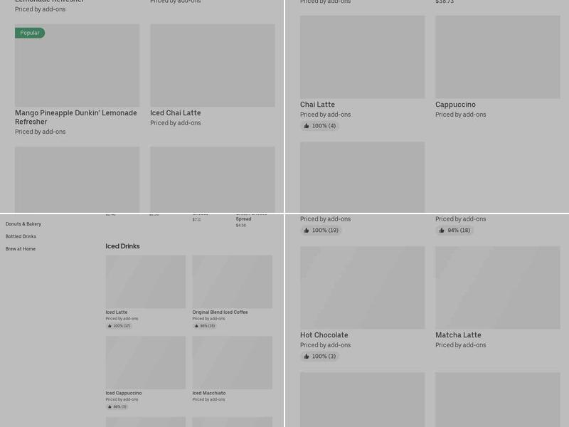 Dunkin' Menu