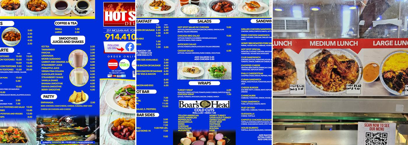 Hot Spot Deli Yonkers Menu