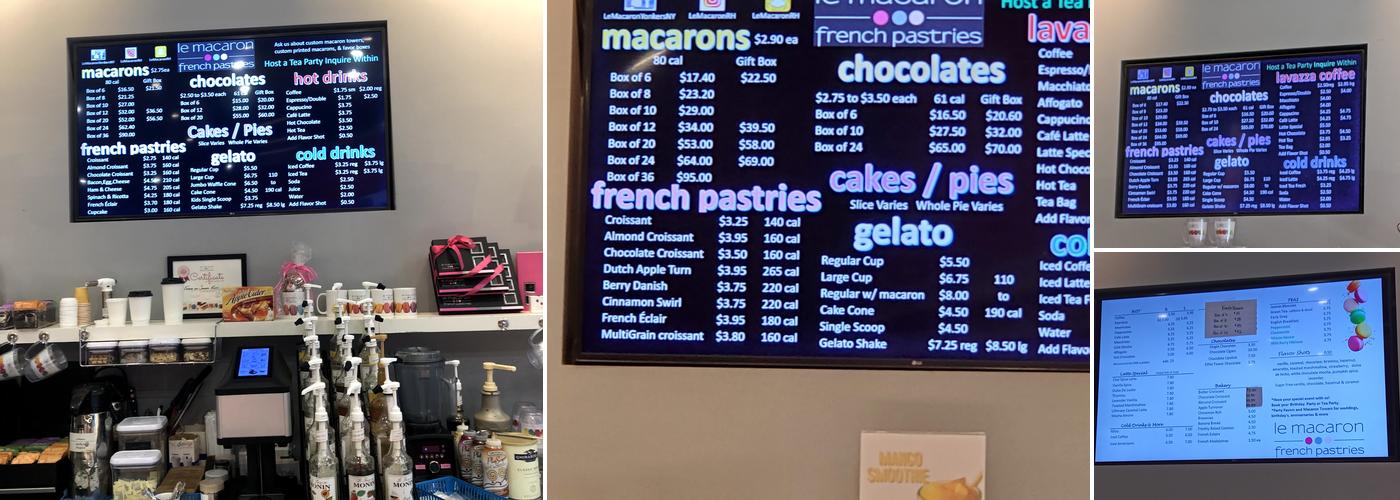 le macaron Menu