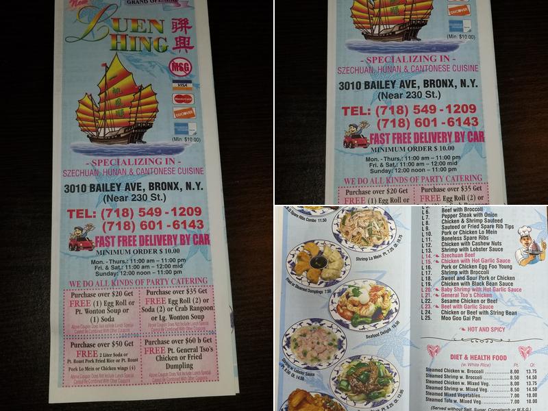 New Luen Hing Menu