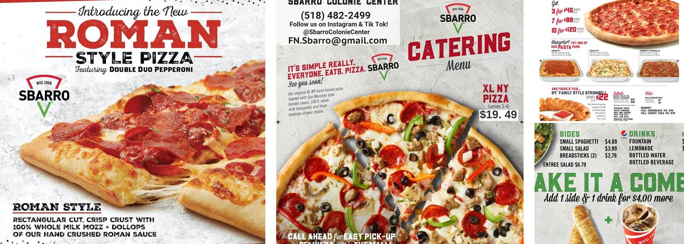 Sbarro Menu
