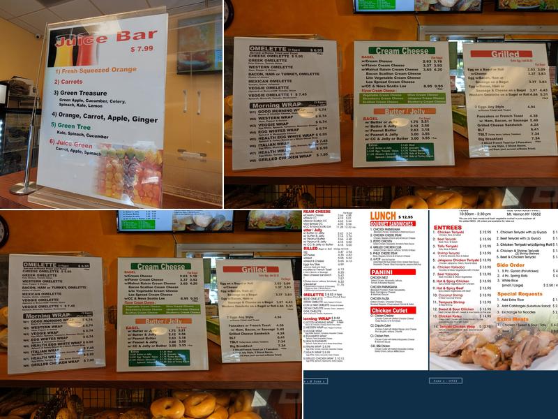 Bagel Zone Menu