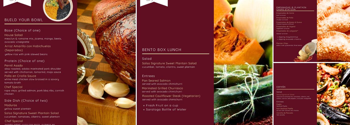 Salsa Caterers Menu