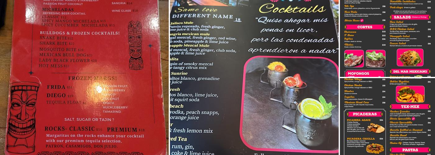 La Casa De Frida Menu