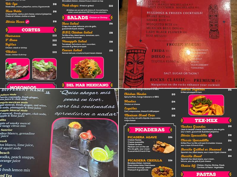 La Casa De Frida Menu