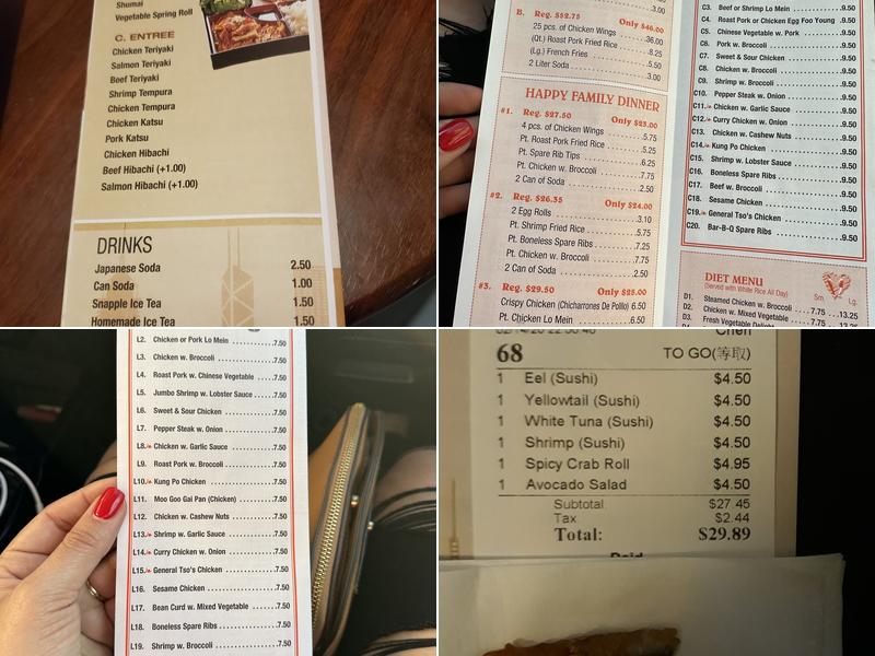 Hong Kong Kitchen Menu