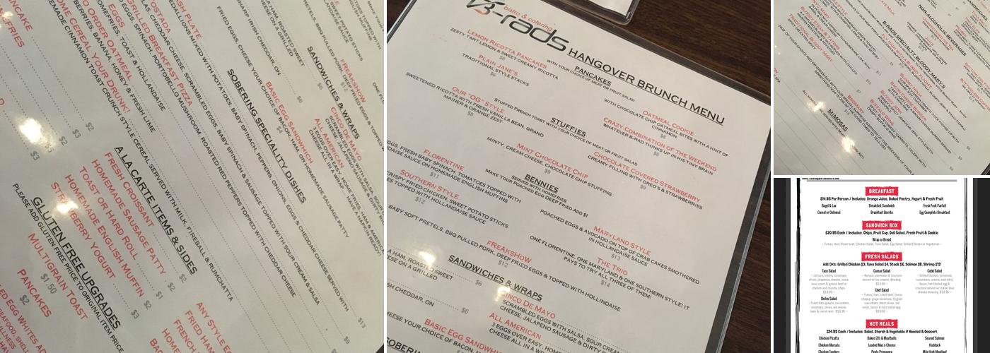 B-rads Catering Menu