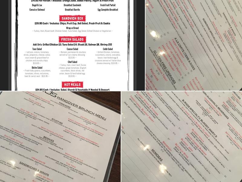 B-rads Catering Menu