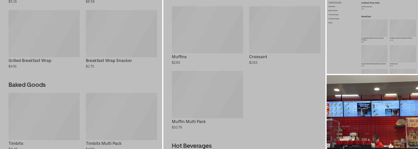 Tim Hortons Menu
