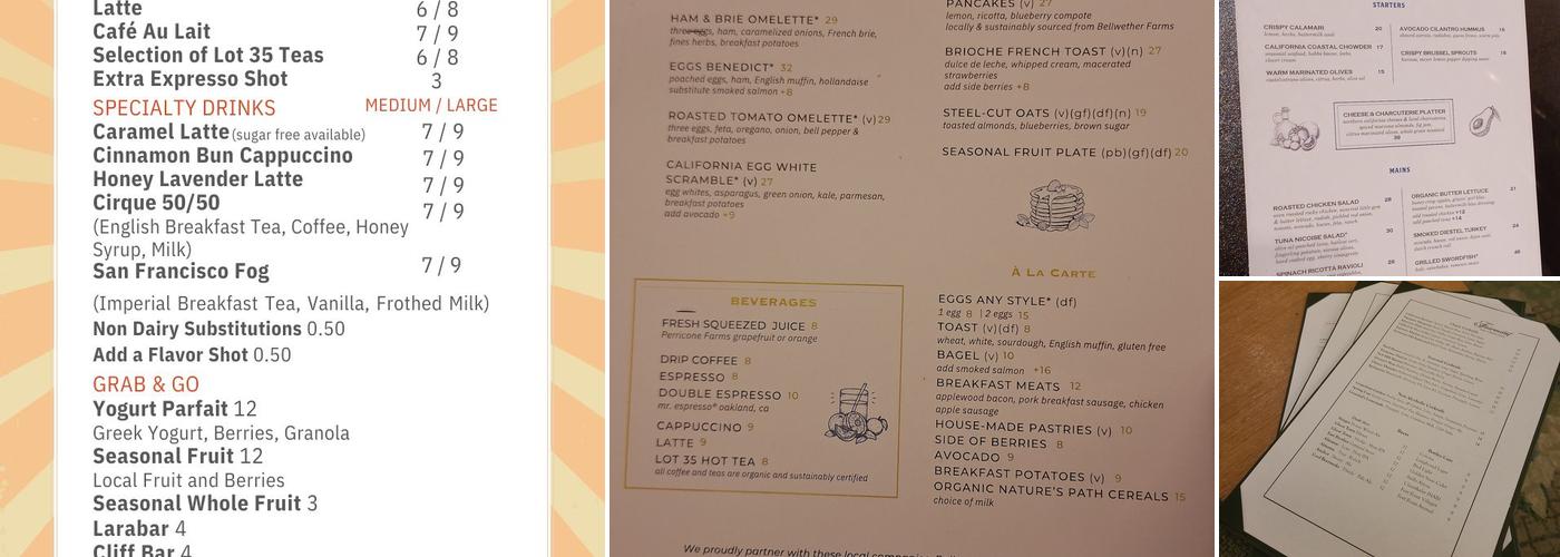 LAUREL COURT RESTAURANT Menu