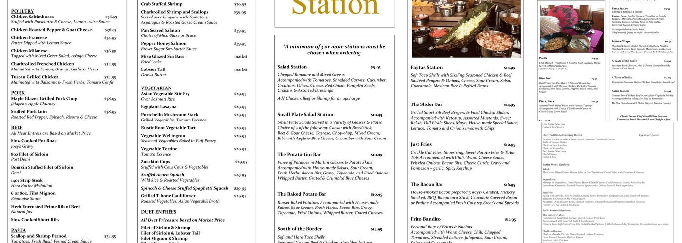 AcQua Menu
