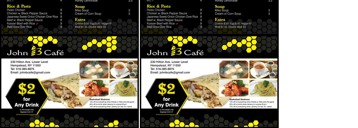 John B Cafe Menu