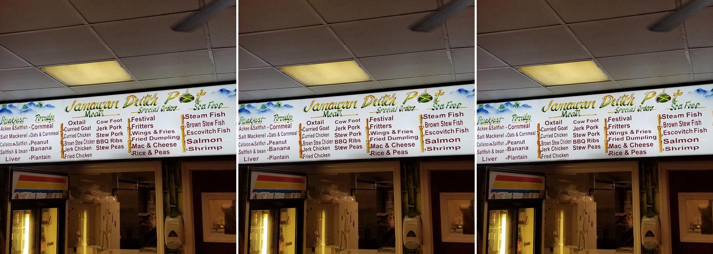 Jamaican Dutch Pot Menu