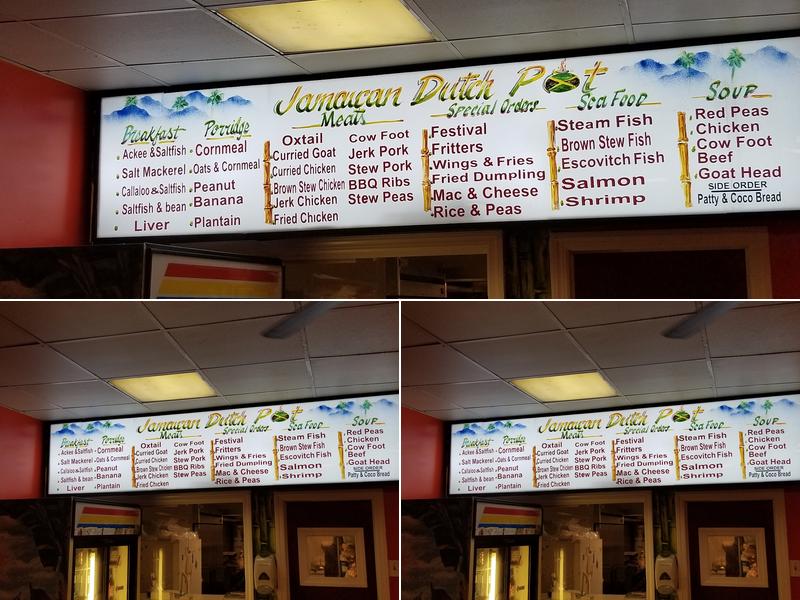 Jamaican Dutch Pot Menu