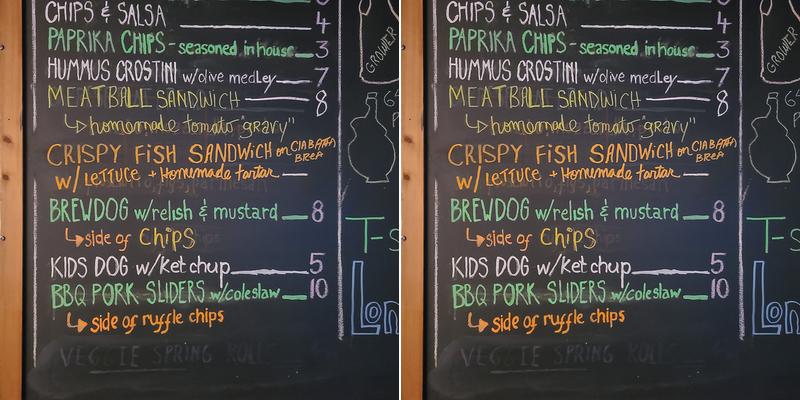 Shelter Island Craft Brewery Menu