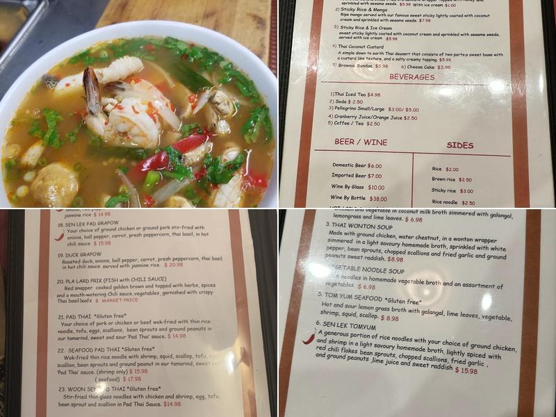 Thailicious Menu