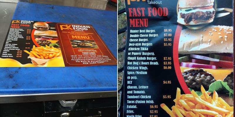 PK Deli Menu