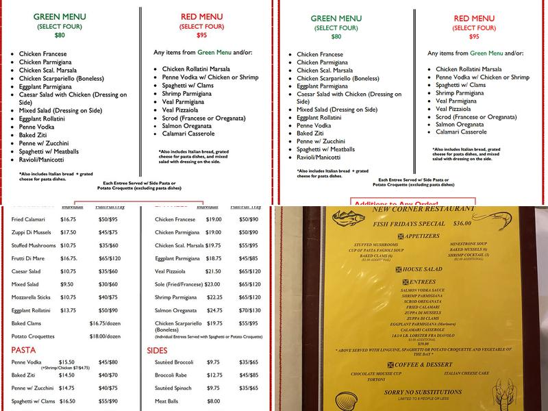 New Corner Menu