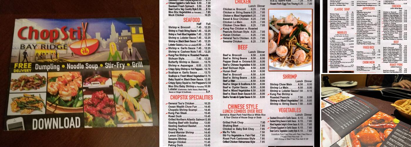 Chopstix Menu