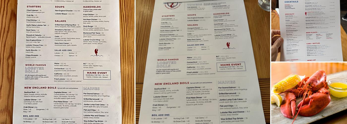 Red Hook Lobster Pound Menu