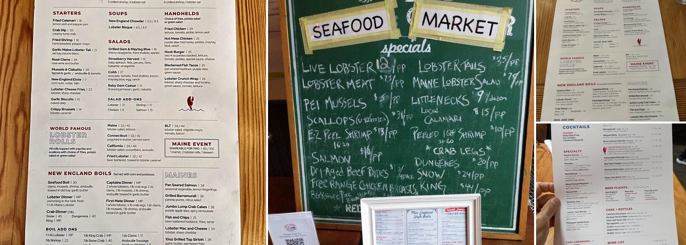 Red Hook Lobster Pound Menu