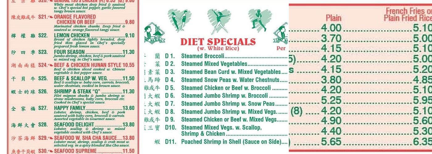 Empire Menu