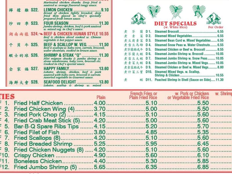 Empire Menu