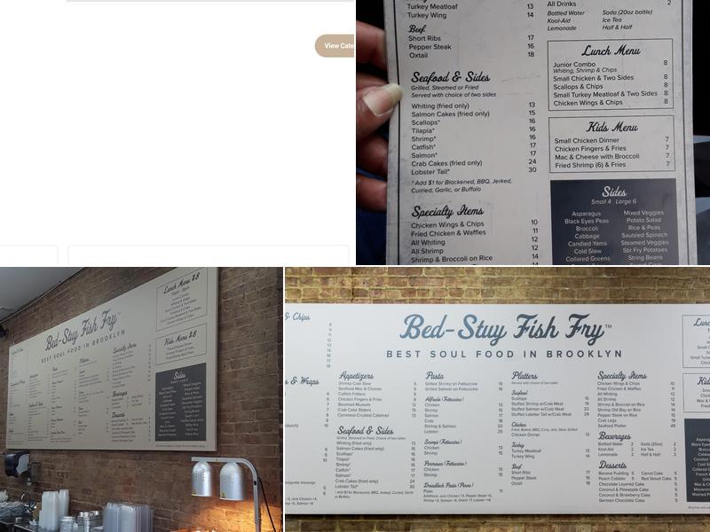 Bed-Stuy Fish Fry Menu