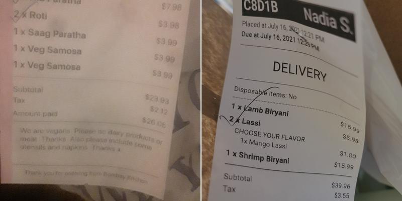 Bombay Kitchen Menu