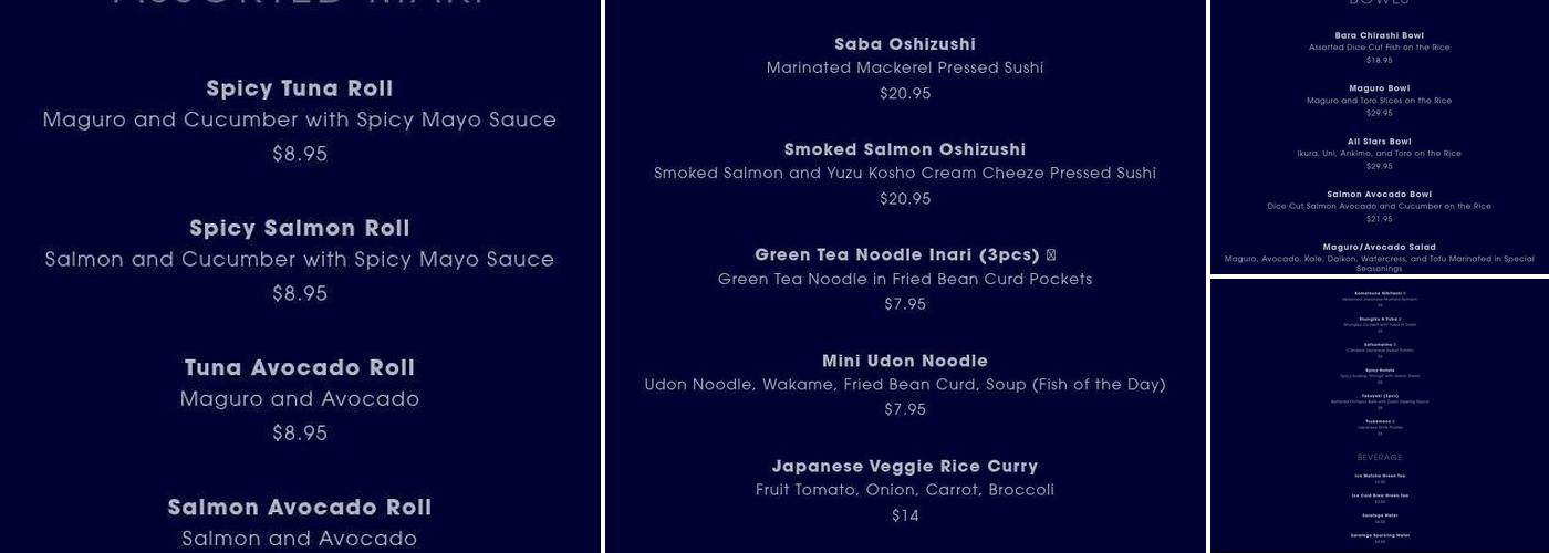 OKOZUSHI by Megumi Menu