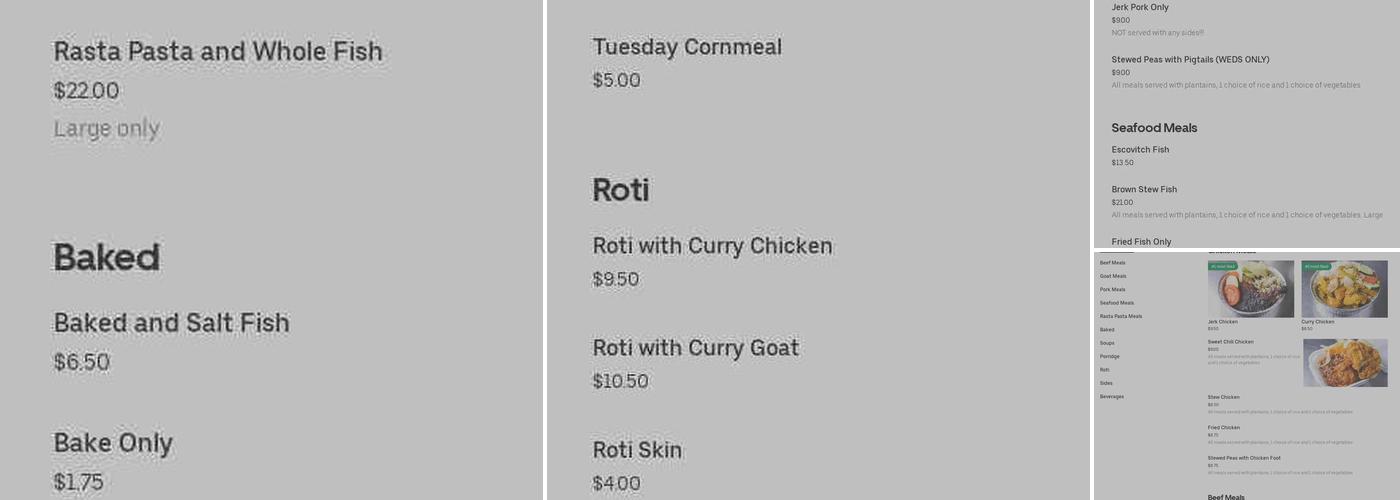 Lemon Grass Menu