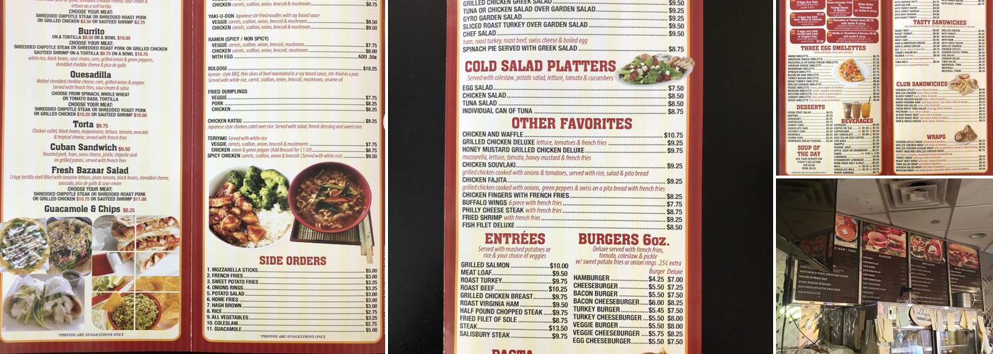 Perry's Coffee Shop Menu