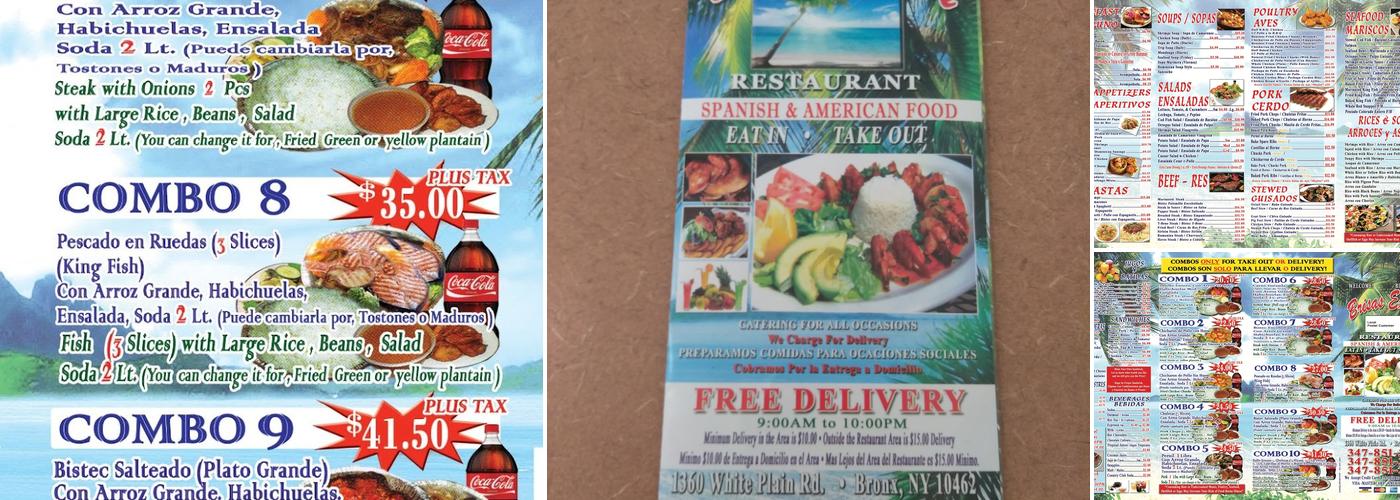 Brisas Express Menu