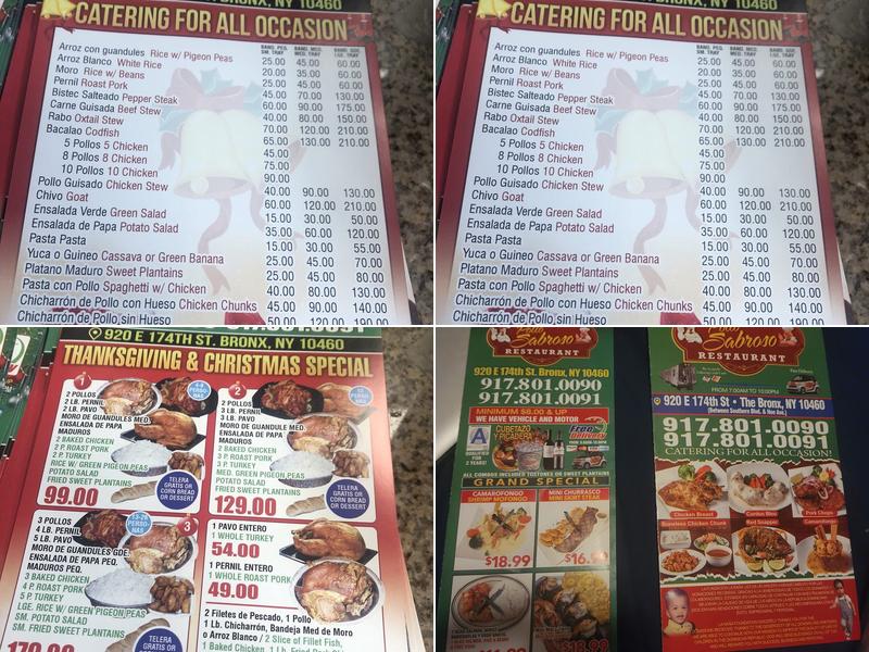 Lechonera Pollo Sabroso Del Valle Menu