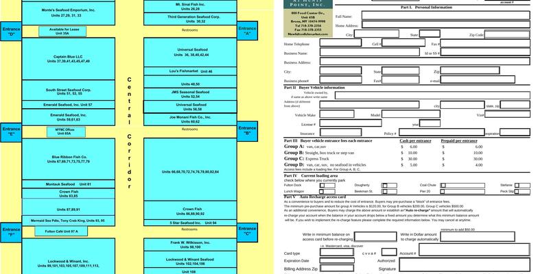 Fulton Fish Market Cooperative Menu