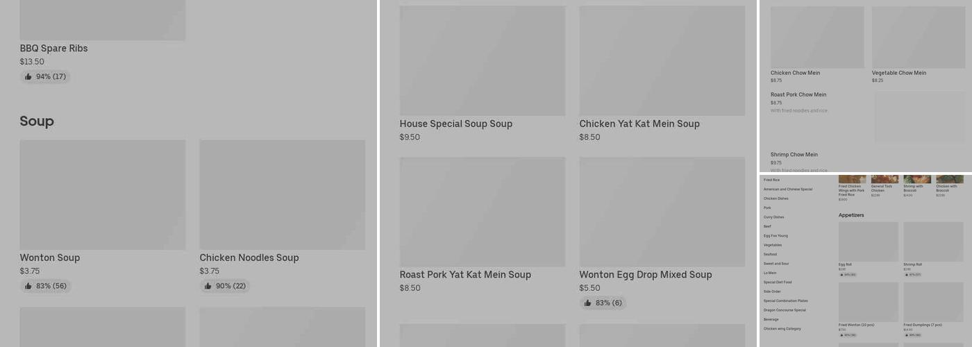 Dragon Concourse Menu