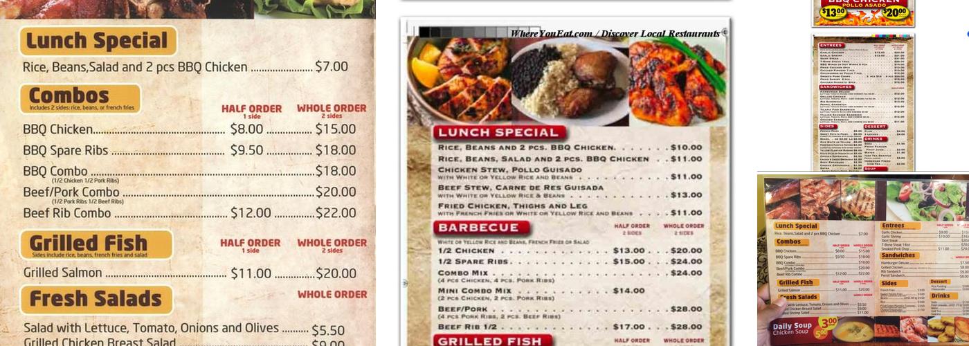 Forest BBQ Menu